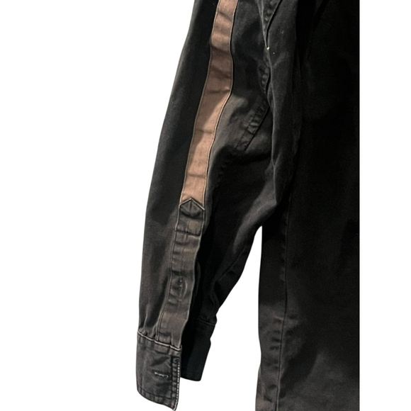 Harley Davidson Vinta Shirt Jacket Size Large Button Down Biker Embroidered Mens - Picture 10 of 11